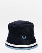 Fred Perry Reversible Bucket Hat - Blue