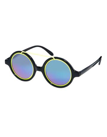 Jeepers Peepers Cloud Round Mirrored Sunglasses