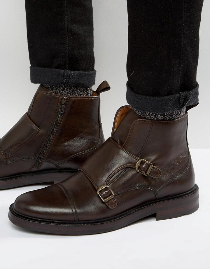 Aldo Armley Monk Boots - Brown