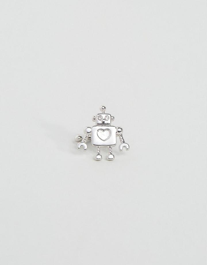 Limited Edition Robot Ear Cuff - Silver
