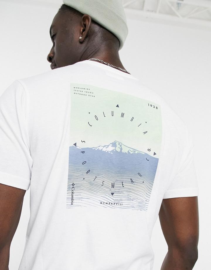 Columbia Hugh Dune Graphic T-shirt In White