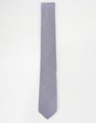 Asos Textured Tie In Lilac - Purple