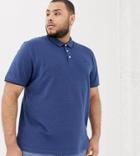 Jack & Jones Essentials Tipped Polo In Blue-navy