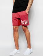 G-star Sweat Shorts Netrol In Dry Red Heather - Dry Red Htr