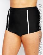Big Guns For Asos Contrast High Waist Bikini Bottom
