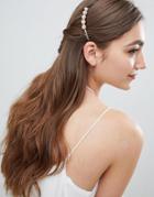 Johnny Loves Rosie Pearl Detail Hair Comb - Gold