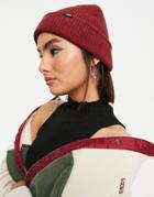 Vans Core Basic Beanie In Burgundy-red