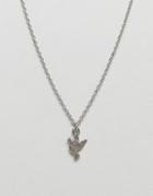 Nylon Bird Necklace - Silver