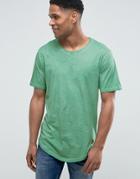 Only & Sons T-shirt In Oil Wash - Green
