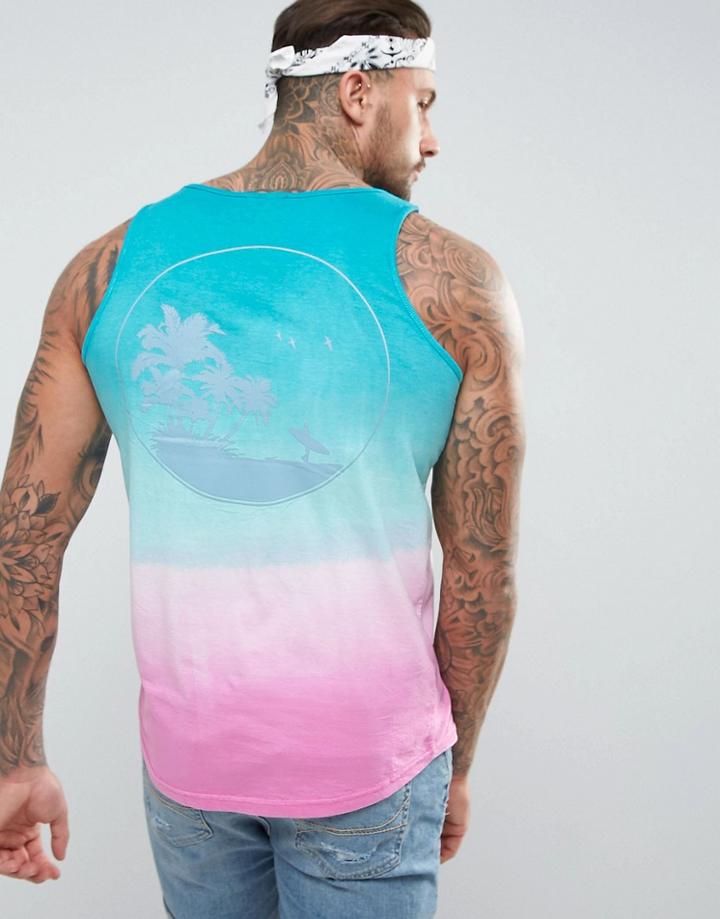 Wetts Dip Dye Sunset Tank - Pink