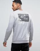 Asos Sweatshirt With Revolutionary Print - Gray
