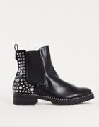 Truffle Collection Hardware Detail Chelsea Boots In Black
