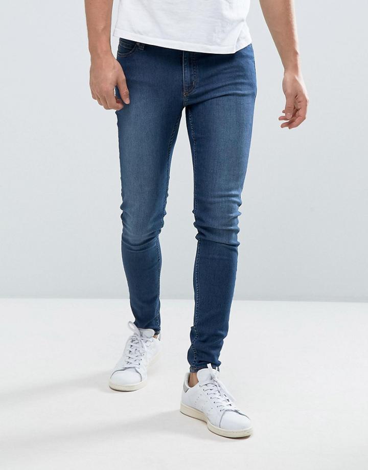 Cheap Monday Him Spray Jean Dim Blue Wash - Blue