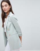 Miss Selfridge Double Breasted Blazer - Blue