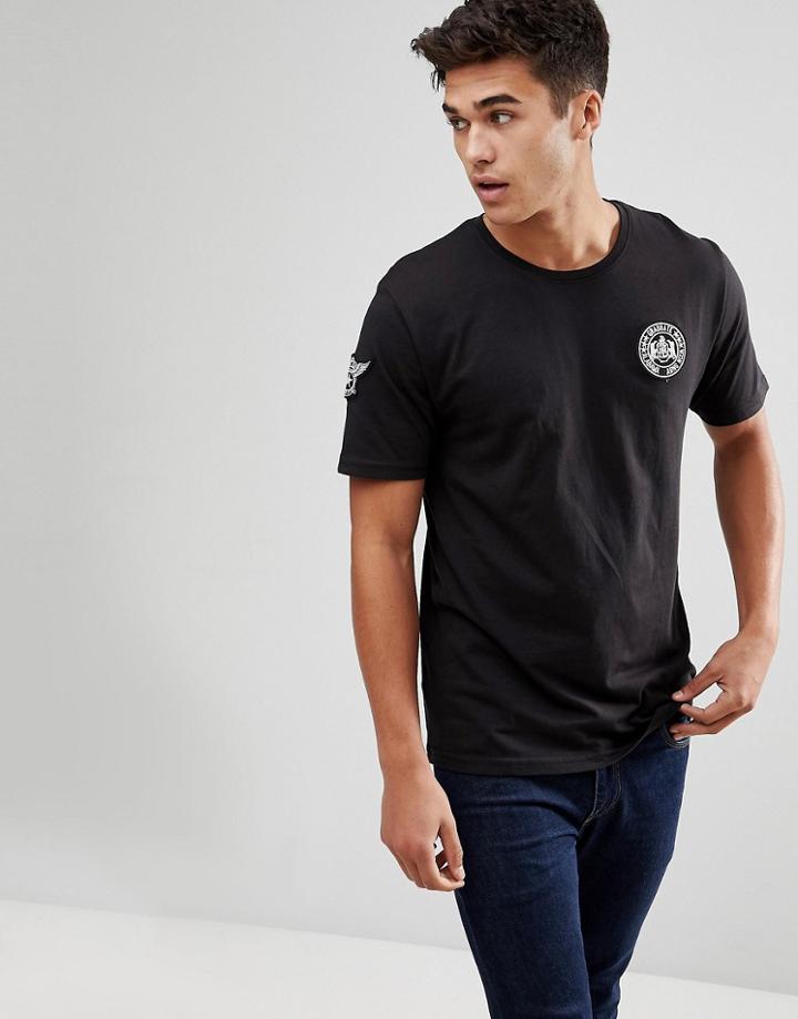 Troy Badge T-shirt - Black