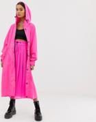 Collusion Longline Anorak In Pink - Pink