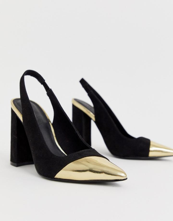 Asos Design Password Slingback High Heels-black