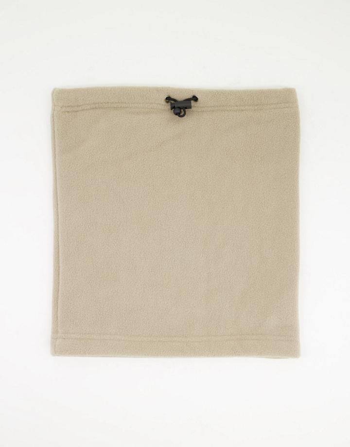 Selected Homme Fleece Snood In Beige-neutral