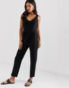 Vila V Front Jumpsuit-black