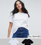 New Look Tall 2 Pack Boyfriend T-shirt - Multi