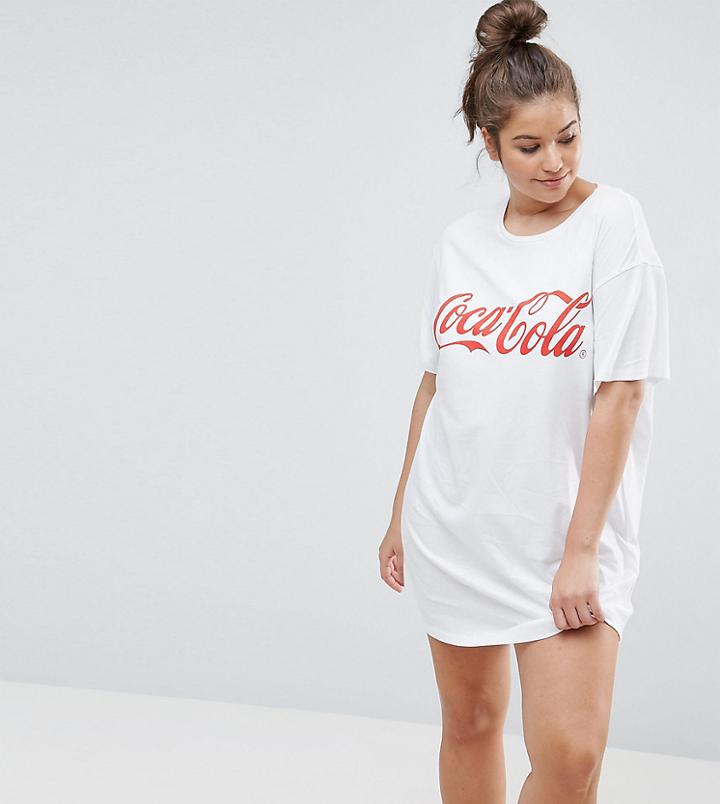 Asos Curve Coca-cola Sleep Tee - Red