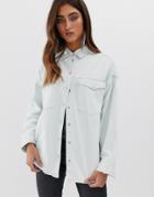 Allsaints Harper Oversized Denim Shirt - Blue