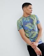 Another Influence All Over Tropical Print T-shirt - Yellow