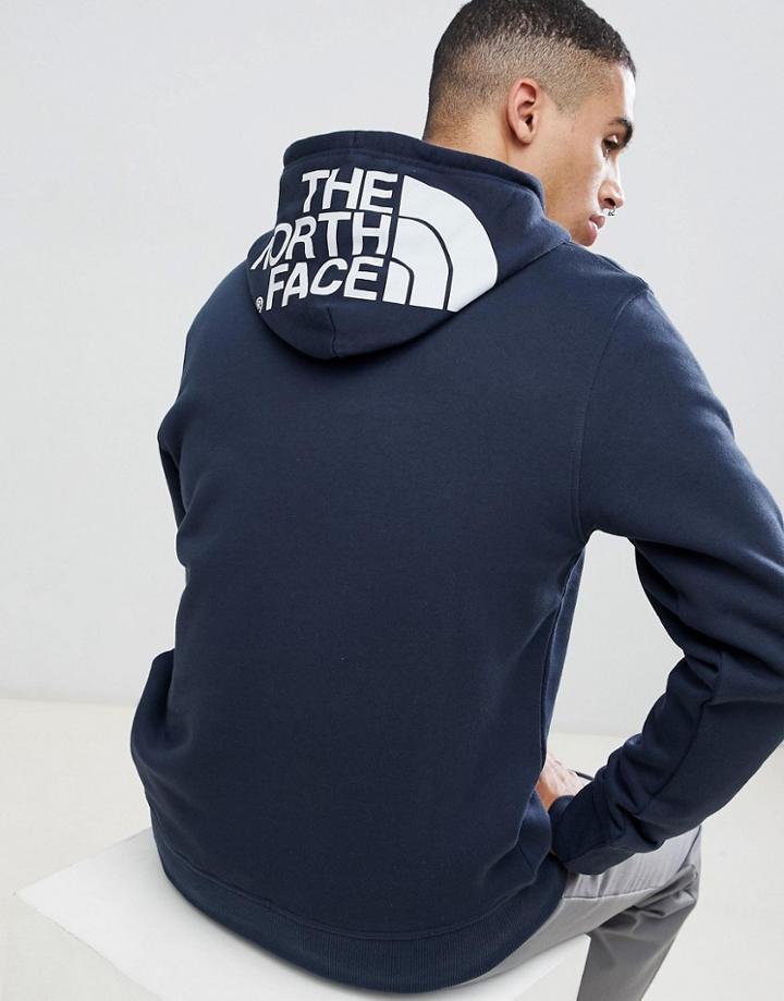 The North Face Seasonal Drew Peak Pullover Hoodie In Navy - Navy