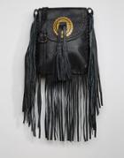 Cleobella Bandit Conch Leather Bag - Black