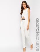 Asos Tall Tailored Jumpsuit With Metal Bar - Black $27.00