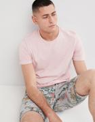 Jack & Jones Originals T-shirt In Melange Detail - Pink