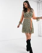 Y.a.s Daisy Mix Match Print Tea Dress-multi