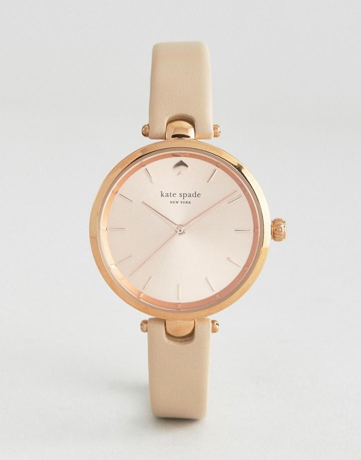 Kate Spade New York Rose Gold Holland Leather Watch - Gold