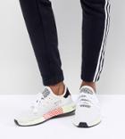 Adidas Originals Deerupt Runner Sneakers In White And Yellow - Black