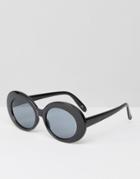 Asos Oval Sunglasses - Black