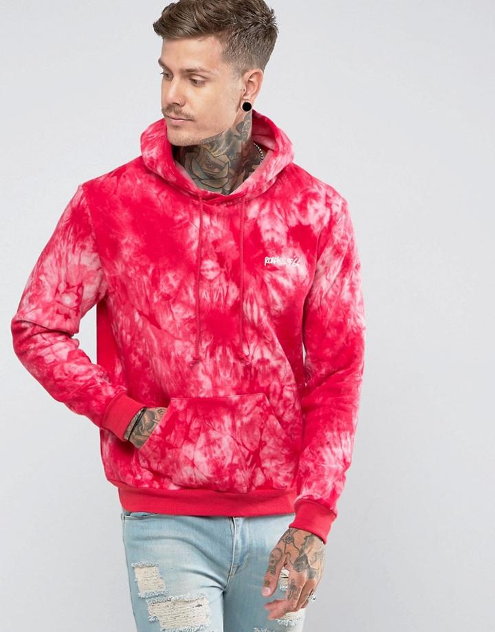 Roadies Of 66 Tie Dye Hoodie - Red