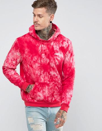 Roadies Of 66 Tie Dye Hoodie - Red