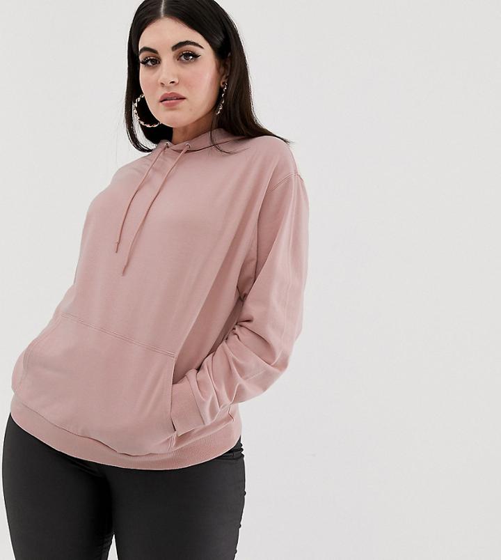 Asos Design Curve Ultimate Hoodie In Pink - Pink