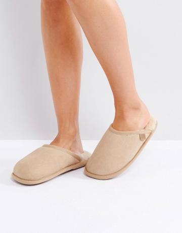 Just Sheepskin Shaftsbury Slippers - Beige