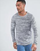 Only & Sons Lightweight Reverse Knit Top - Gray