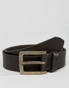 Timberland Leather Belt With Stud Detail Black - Black