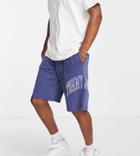 Tommy Jeans Exclusive Collegiate Capsule Organic Cotton Sweat Shorts In Blue