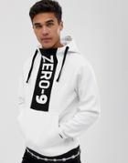 Jack & Jones Core Sweat With Black Panel - White