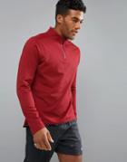 Perry Ellis 360 Sports 1/4 Zip Sweat In Red - Red