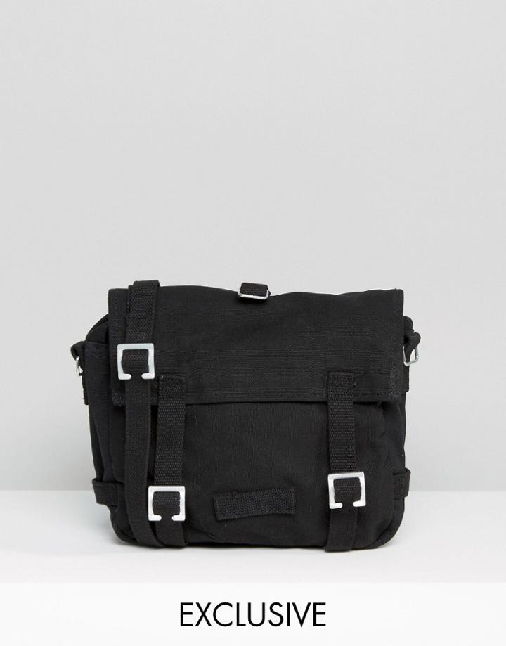 Reclaimed Vintage Satchel In Black - Black
