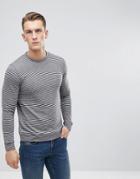 Esprit Long Sleeve Organic T-shirt With Stripe - Gray