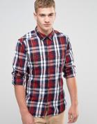 Esprit Checked Shirt In Regular Fit - Red