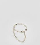 Dogeared Sterling Silver Infinity & One Halo Circle Ring - Silver