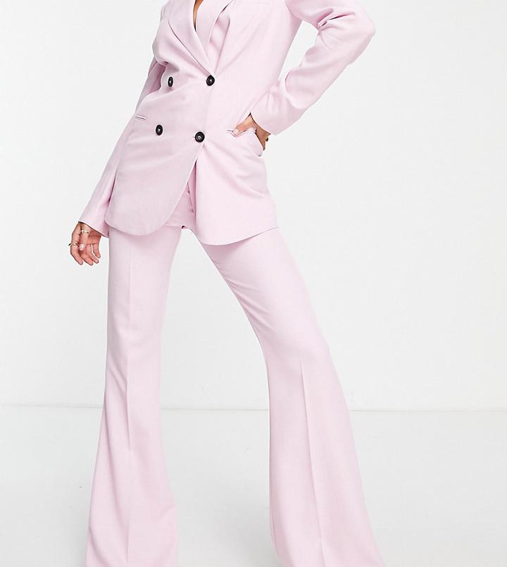Asos Design Tall Slim Kick Suit Pants-pink
