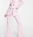 Asos Design Tall Slim Kick Suit Pants-pink